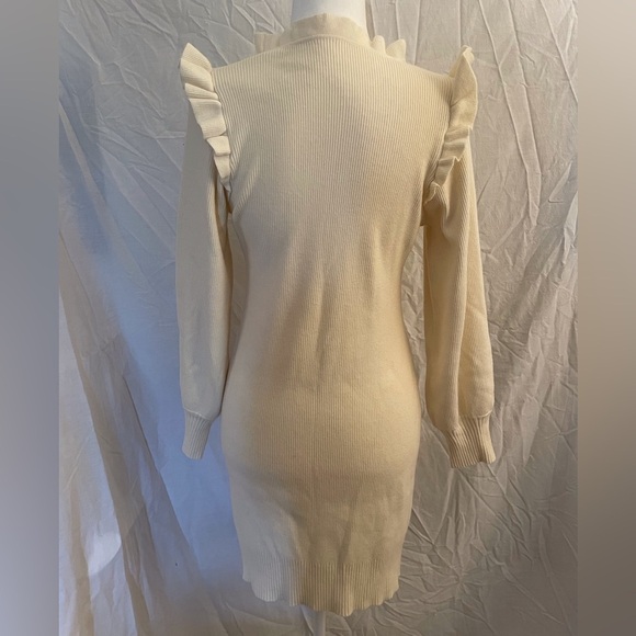 Sweater Dress Cream Size L - Picture 7 of 11